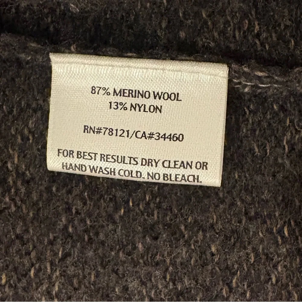 Eileen Fisher Cardigan One Button Merino Wool Blend Size Large - Picture 6 of 7